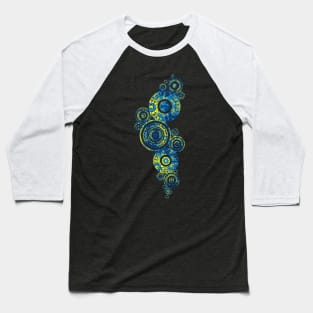 Aboriginal Art - Paisley Design Baseball T-Shirt